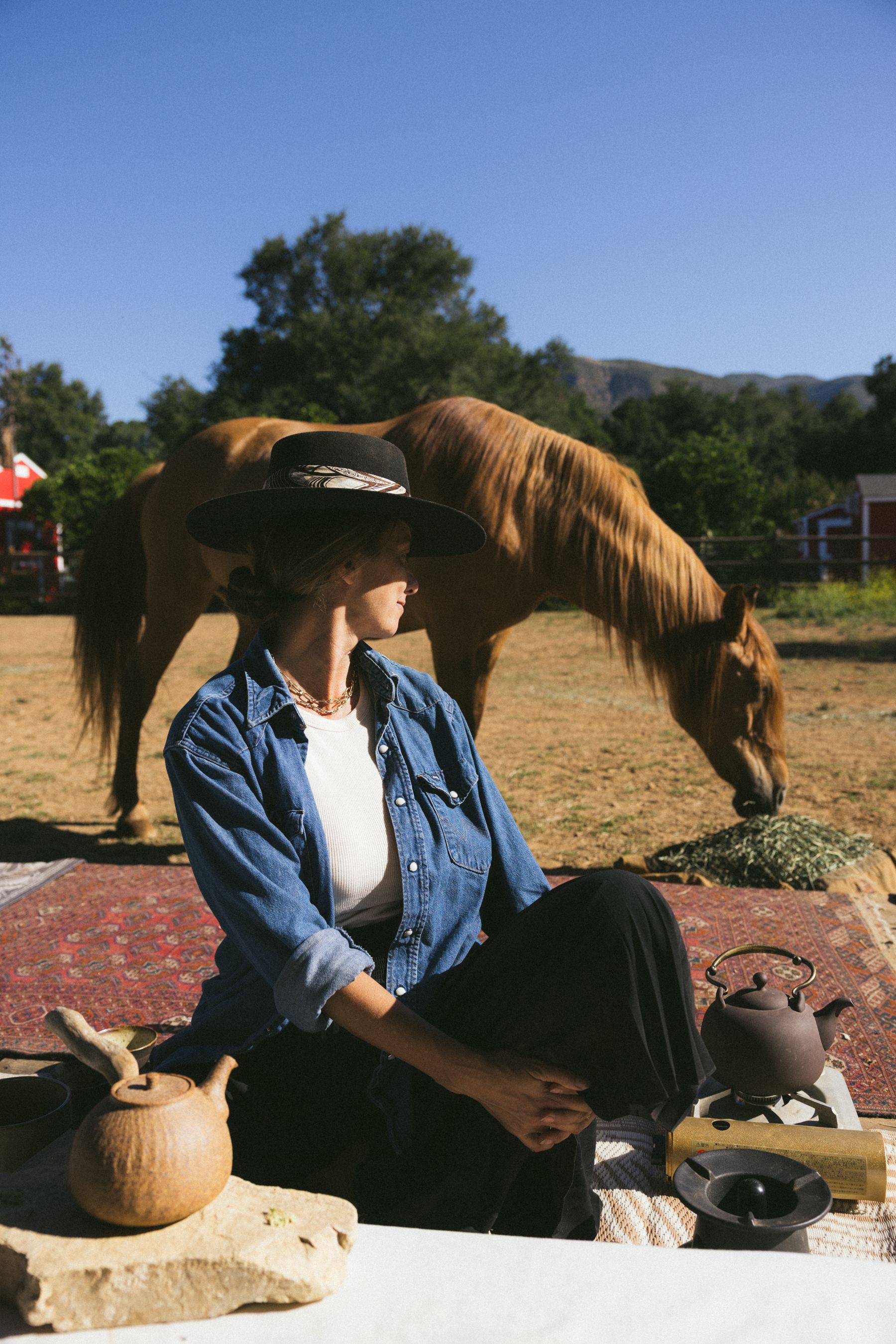 Katy May Spencer at the ranch